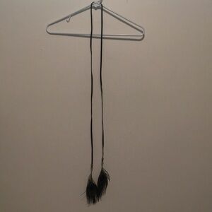 Peacock feather belt 55”